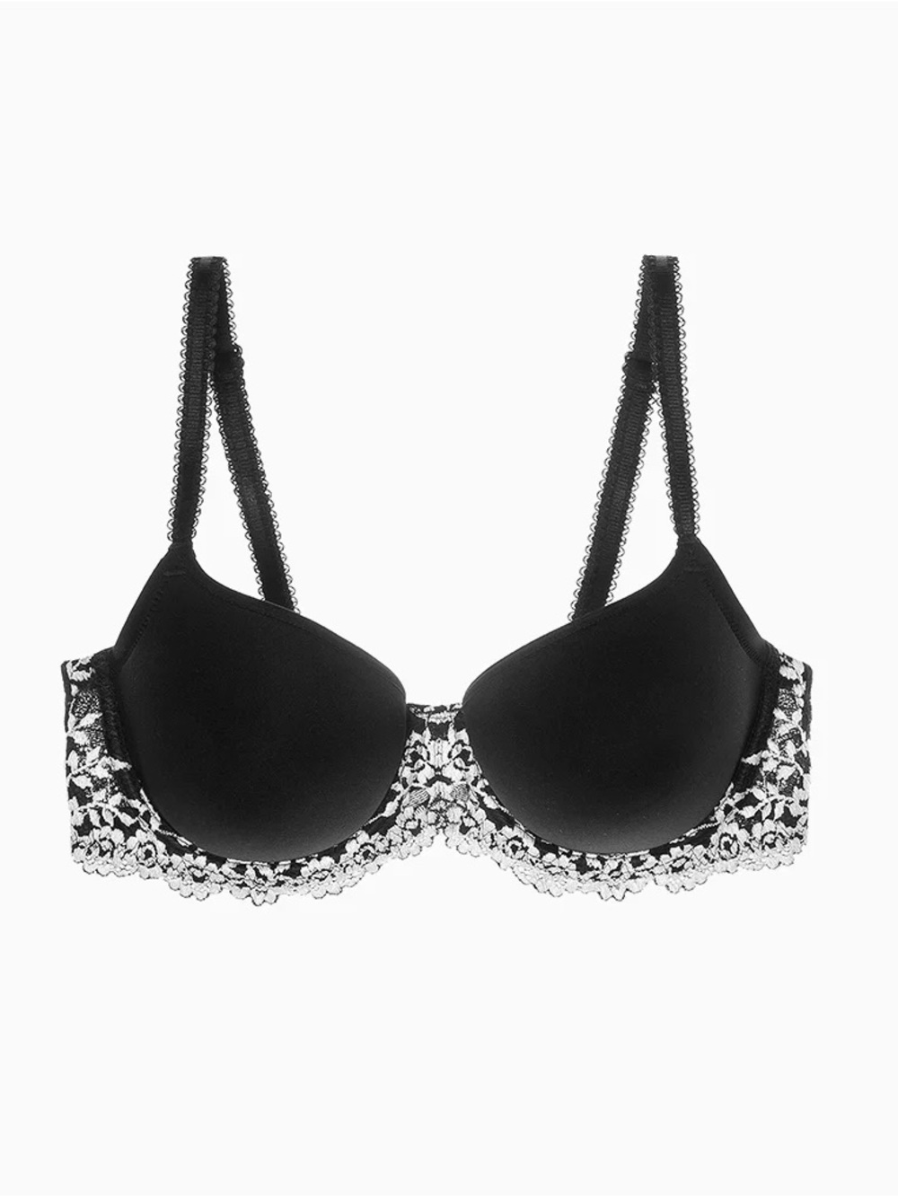 LIKE NEW BUNDLE Wacoal Nude and Black Embrace Lace T-Shirt Bras (34D) - Picture 7 of 7